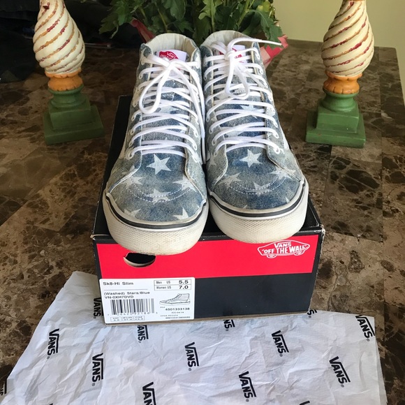 VANS High Tops SUPER CUTE! M 5.5 W 7 🌺 - Picture 4 of 8